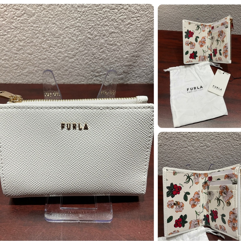 Furla Toni Talco Floral Leather Wallet